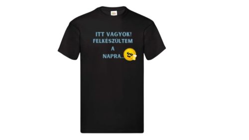 Itt vagyok-férfi/Unisex póló