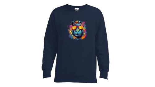 Víziló-kék pulóver