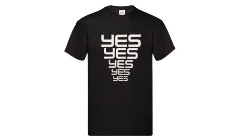 Yes-férfi/Unisex póló