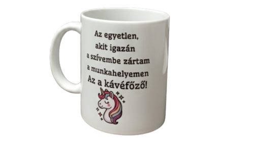 Az egyetlen...-fehér bögre