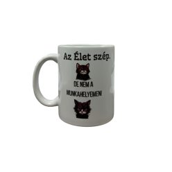 Az élet szép-fehér bögre