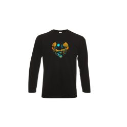  Őz/Táj-fekete hosszú póló