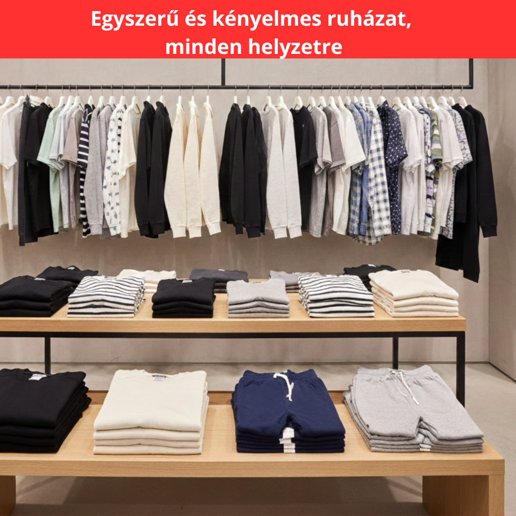 Egyszerű és Kényelmes ruházat minden helyzetre