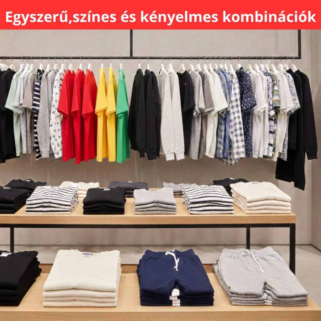 Egyszerű, színes és kényelmes kombinációk