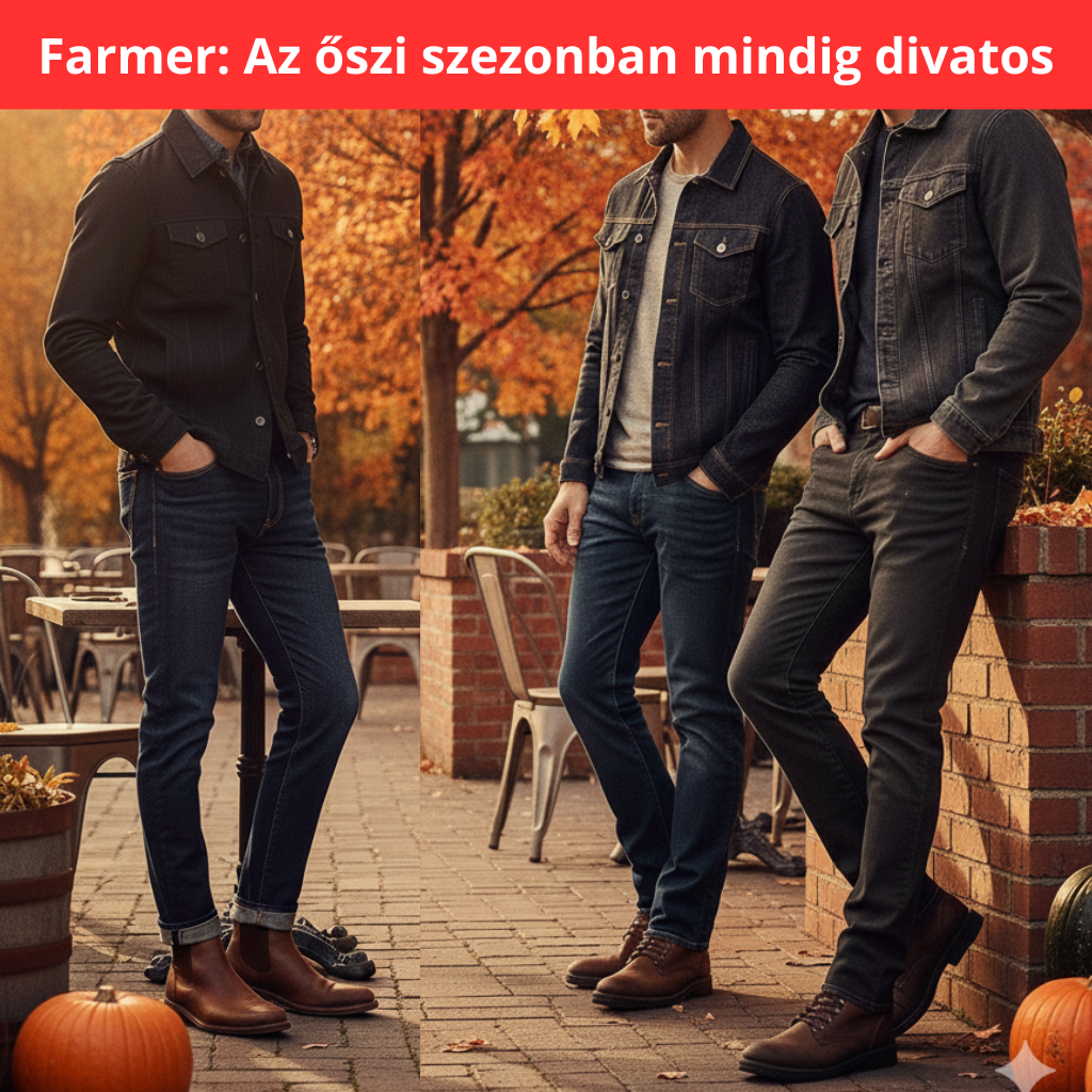 Farmer: Az őszi szezonban a farmer mindig divatos.
