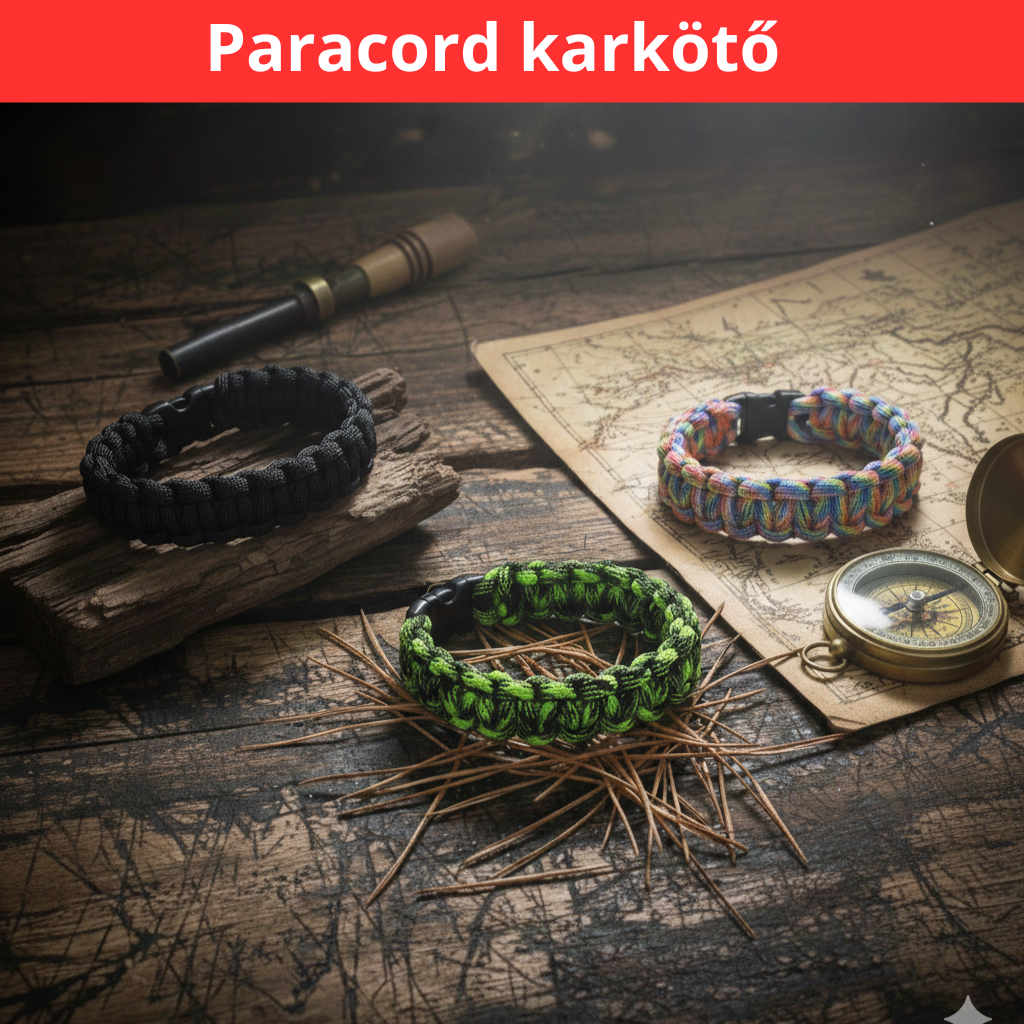 Paracord karkötő – stílus, erő és sokoldalúság egyben