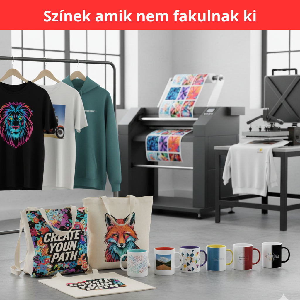 Színek, amik nem fakulnak ki: Ismerd meg a DTF és Szublimációs technikák titkát!