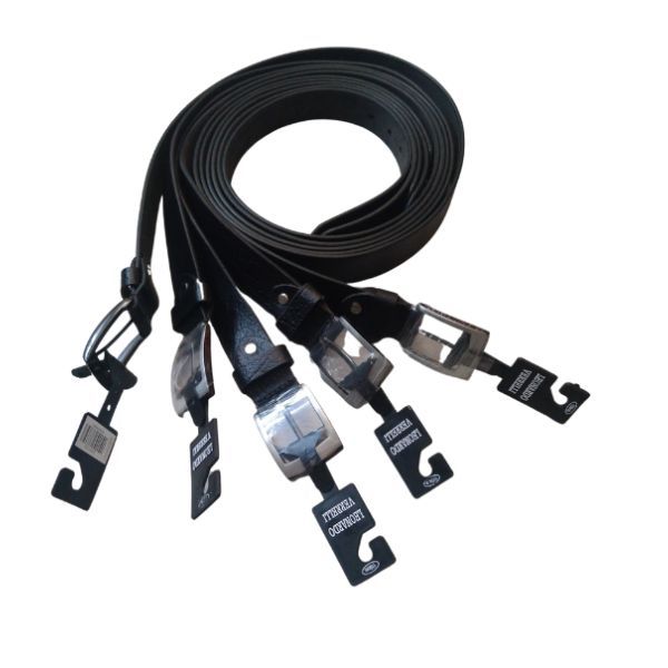 Leonardo Verrelli valódi bőr öv -fekete