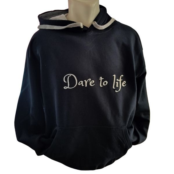Dare to life-sötétkék pulóver
