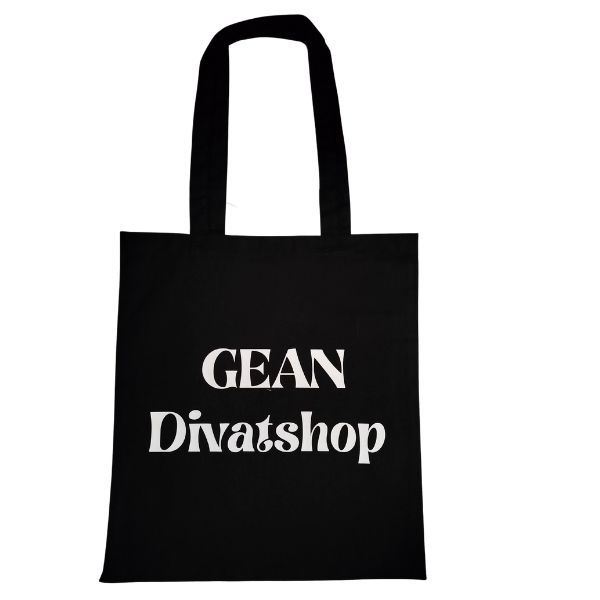 GEAN Divatshop-fekete vászontáska