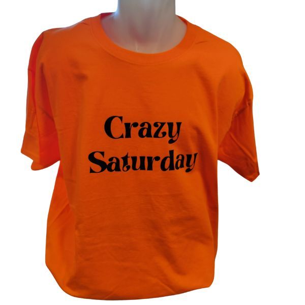 Crazy saturday- narancssárga póló