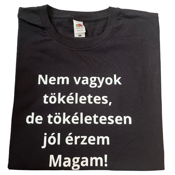 Nem vagyok tökéletes,de tökéletesen jól érzem magam Nem vagyok tökéletes,de tökéletesen jól érzem magam