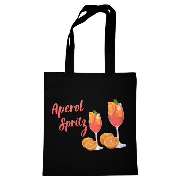 Aperol-fekete vászontáska Aperol-fekete vászontáska