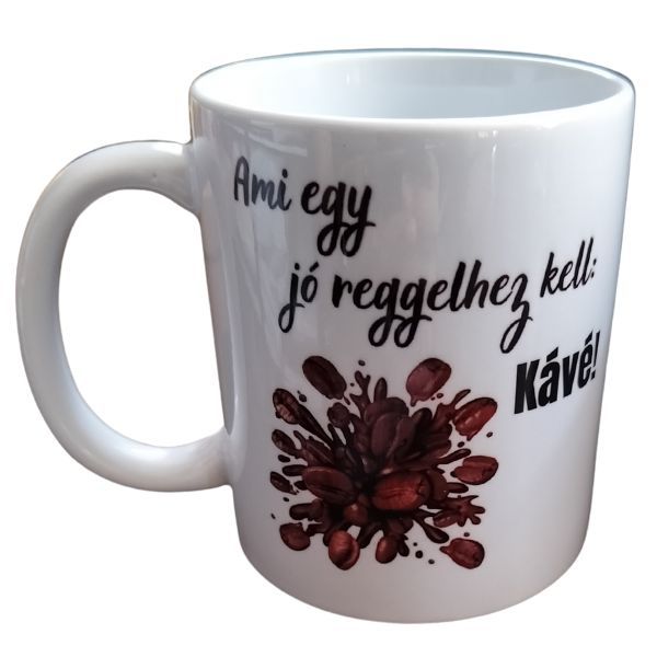 Ami egy jó reggelhez kell: Kávé-fehér bögre
