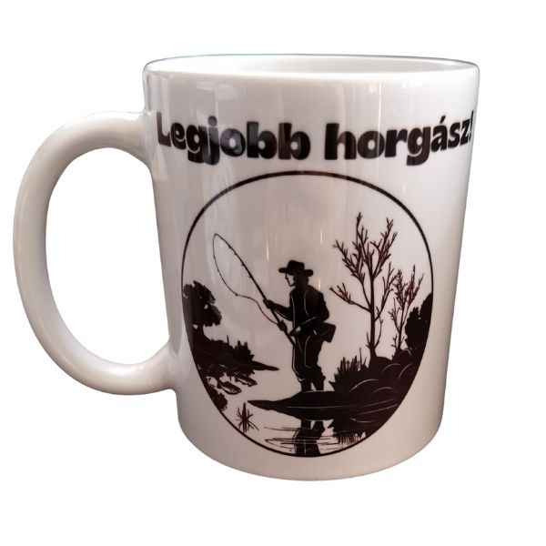 Legjobb horgász-fehér bögre