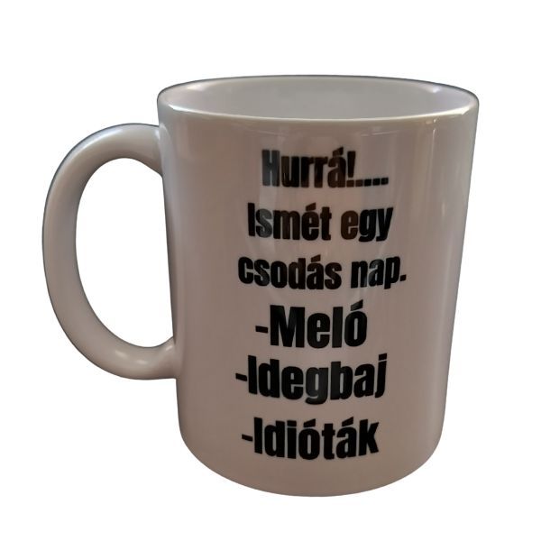 Hurrá-fehér bögre Hurrá-fehér bögre