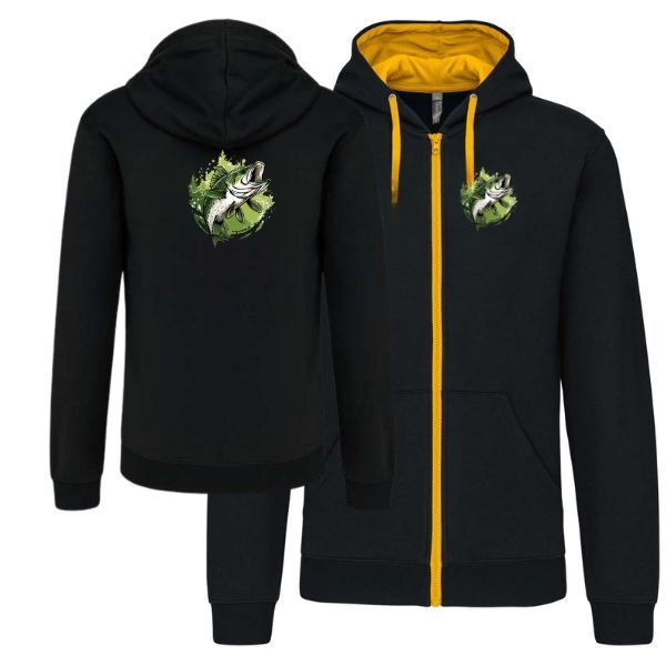 Hal-fekete/sárga pulóver Hal-fekete/sárga pulóver