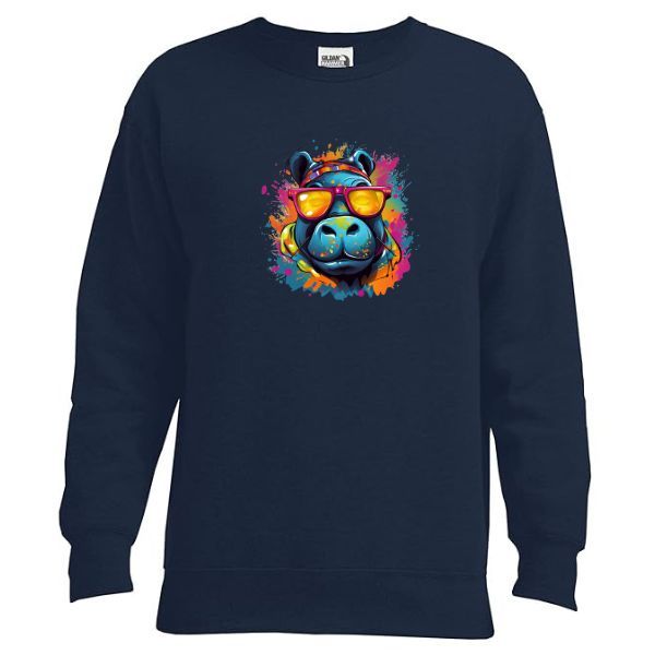 Víziló-kék pulóver Víziló-kék pulóver