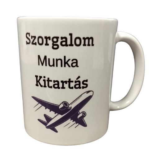 Szorgalom..-fehér bögre Szorgalom..-fehér bögre